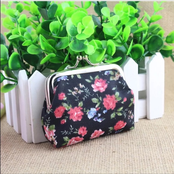 New Coin Purse Floral Bag Clasp Closure - Picture 1 of 3